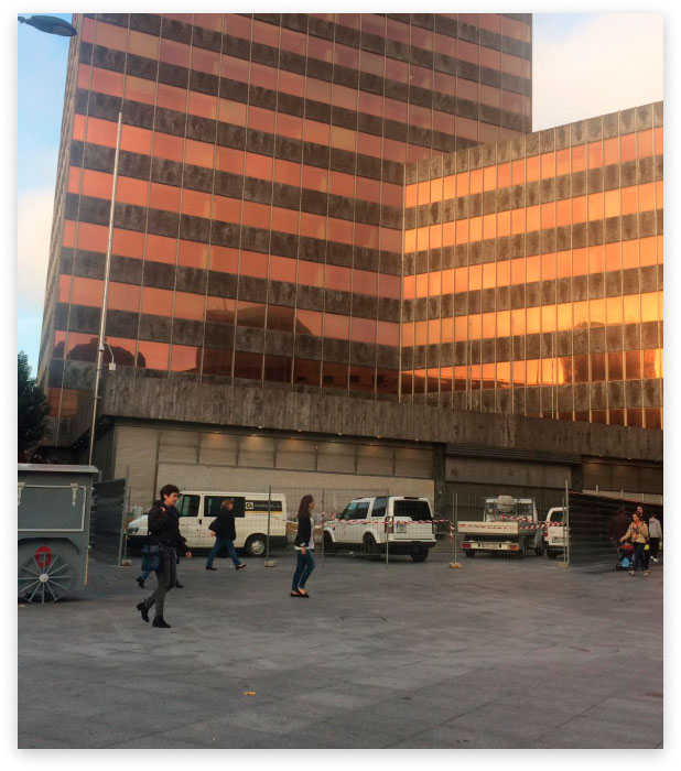 Rehabilitación Fachada BBVA - Construcciones Aguirrezabala